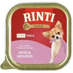 RINTI Gold Mini 100g Schale Hundenassfutter Sparpaket 32 x 100 Gramm Ente & Gefl&uuml;gel