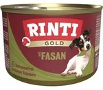 RINTI Gold 185g Dose Hundenassfutter Sparpaket 24 x 185 Gramm Adult Fasan