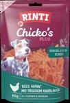 RINTI Chicko Plus 80 Gramm Hundesnacks Knoblauchecken mit Huhn