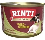 RINTI Gold 185g Dose Hundenassfutter 12 x 185 Gramm Adult Wildschwein