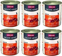 animonda 2200057951548, animonda Gran Carno Junior 800g Dose Hundenassfutter 6 x 800