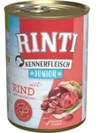 RINTI Kennerfleisch Junior 400g Dose Hundenassfutter 12 x 400 Gramm Rind