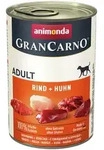 animonda Gran Carno Adult 400g Dose Hundenassfutter 6 x 400 Gramm Rind + Huhn