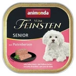 animonda Vom Feinsten Senior 150g Schale Hundenassfutter 22 x 150 Gramm Putenherzen