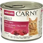 animonda Carny Adult 200g Dose Katzennassfutter Sparpaket 12 x 200 Gramm Rind + Herz