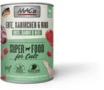 MAC's Cat 800g Dose Katzennassfutter Sparpaket 12 x 800 Gramm Ente, Kaninchen & Rind