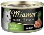Miamor Feine Filets in Jelly 100g Dose Katzennassfutter 24 x 100 Gramm Thunfisch &