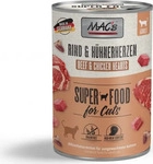 MAC's Cat 400g Dose Katzennassfutter 6 x 400 Gramm Rind & H&uuml;hnerherzen