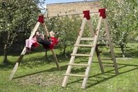 Weka Tabaluga Kinderspielger&auml;t Abenteuer-Doppelschaukel 816 A mit Podest