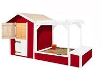 Weka Kinderspielplatz 818, rot/weiss-schwedenrot