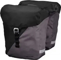 Racktime 08396095, Racktime Doppeltasche Vida schwarz/grau