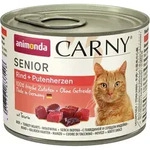 animonda Carny Senior 200g Dose Katzennassfutter Sparpaket 12 x 200 Gramm Rind +