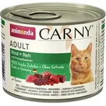 animonda Carny Adult 200g Dose Katzennassfutter Sparpaket 12 x 200 Gramm Rind + Reh