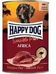 HAPPY DOG 400 Gramm Hundenassfutter Sparpaket 24 x 400 Gramm Strau&szlig; Pur