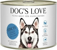 Dog's Love Classic 200g Dose Hundenassfutter Sparpaket 12 x 200 Gramm Fisch mit