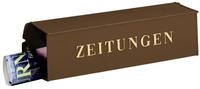 Burg W&auml;chter Zeitungsbox eckig Kupfermetallic 808 K