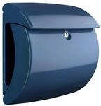 Burg W&auml;chter Kunststoff-Briefkasten Piano Marine Blue