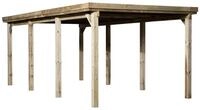 Weka Einzelcarport 617 PVC Kunststoffdach Einzelcarport 617 Gr. 2 (322 x 612 cm)