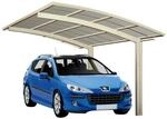 Ximax Carport Portoforte Typ 80 495 x 270 cm-Edelstahl-Look