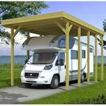 Skan Holz Caravan-Carport Friesland 397x708 cm mit erh&ouml;hter...