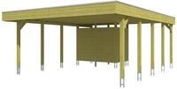 Skan Holz Carport Friesland 557x708 cm inkl. Abstellraum Sparset-impr&auml;gniert