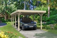 Skan Holz Spessart Einzelcarport Breite 355cm Gr.2 355x846cm unbehandelt Holzcarport