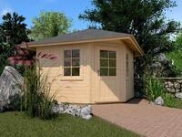 Weka 28 mm Gartenhaus 149 5-Eck ohne Dachaufsatz 298 x 298 cm - 50 % Rabatt auf
