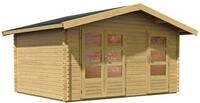 Karibu Blockbohlenhaus Lagor 1 - 38mm-417 x 327 cm