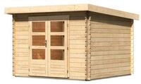 Karibu Gartenhaus Bastrup 5 - 28 mm-297 x 297 cm- naturbelassen