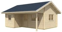 Skan Holz 70 mm Blockbohlenhaus Ontario-Basisdach