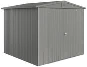 Biohort Ger&auml;tehaus Europa mit Doppelt&uuml;re - 244 x 228 cm (Gr. 4), quarzgrau-metallic