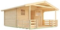 Weka Gartenhaus 135 mit Vordach+Terrasse - 50 % Rabatt auf Dacheindeckung
