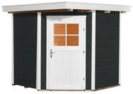Weka 21 mm Gartenhaus 229 Eckhaus -239 x 235 cm-anthrazit - 50 % Rabatt auf