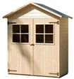 Weka 14 mm Garten- und Terrassenschrank 357 mit Satteldach