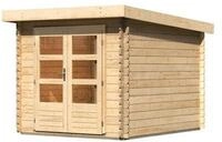 Karibu Gartenhaus Bastrup 4 - 28 mm-237 x 297 cm- naturbelassen