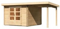 Karibu Gartenhaus Bastrup 5 inkl. 2m Schleppdach - 28 mm-297 x 297 cm-...