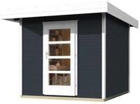 Weka Gartenhaus Designhaus wekaLine 172 mit Vordach (50 cm)-Gr. 3 (295 x 300