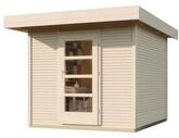 Weka Gartenhaus Designhaus wekaLine 172 mit Vordach (50 cm)-Gr. 2 (235 x 240