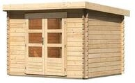 Karibu Gartenhaus Bastrup 3 - 28 mm-297 x 237 cm- naturbelassen