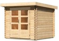 Karibu Gartenhaus Bastrup 2 - 28 mm-237 x 237 cm- naturbelassen