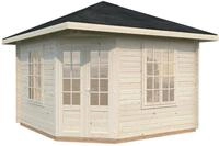 Palmako Pavillon Melanie 9,6 m&sup2; - 44 mm naturbelassen