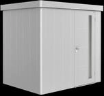 Biohort Ger&auml;tehaus Neo 236 x 180 cm (1B) Einfarbig Einzelt&uuml;r silber-metallic