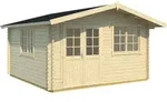 Weka Gartenhaus 401 - 40 mm naturbelassen 390 x 390 cm (Gr. 2) - 50 % Rabatt auf