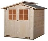 Weka Gartenhaus 323 / Ger&auml;tehaus 19 mm 198 x 148 cm naturbelassen - 50 % Rabatt auf