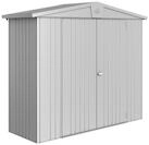 Biohort Ger&auml;tehaus Europa mit Doppelt&uuml;re - 244 x 84 cm (Gr. 2A), silber-metallic