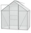 Vitavia Gew&auml;chshaus Venus 2500 inkl. 1 Dachfenster - 2,5 m&sup2; -alu-natur-4 mm