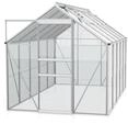 Vitavia Gew&auml;chshaus Venus 6200 inkl. 2 Dachfenstern - 6,2 m&sup2; -Alu-blank eloxiert-3