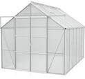 Vitavia Gew&auml;chshaus Uranus 9900 inkl. 4 Dachfenstern - 9,9 m&sup2; -Alu-blank eloxiert-4