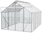 Vitavia Gew&auml;chshaus Mars 9900 inkl. 2 Dachfenstern - 9,9 m&sup2; -Alu-blank eloxiert-3