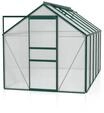Vitavia Gew&auml;chshaus Venus 6200 inkl. 2 Dachfenstern - 6,2 m&sup2; -dunkelgr&uuml;n-6 mm